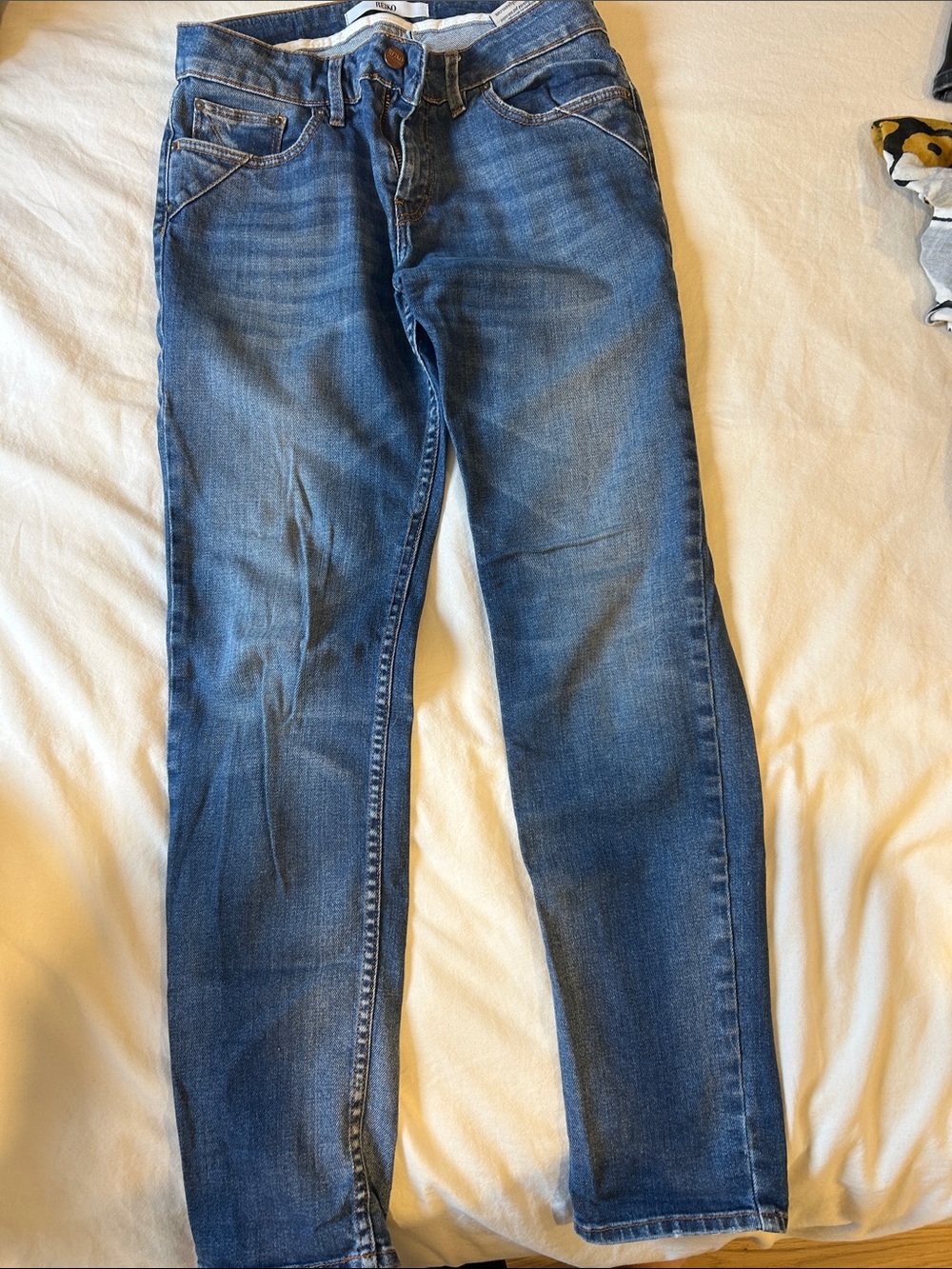 Blue Women's Straight Leg Jeans